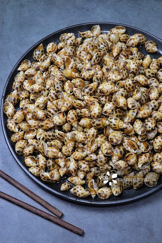 芥末酱油焗花螺图片素材