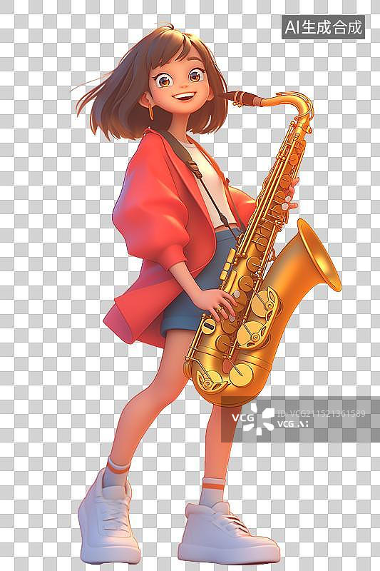 【AI数字艺术】音乐人物在音乐会中尽情演奏，释放多巴胺，带来愉悦与活力。图片素材