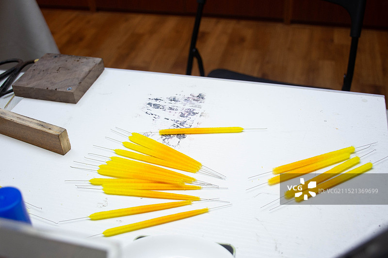 江苏省省级非物质文化遗产绒花制作技艺图片素材