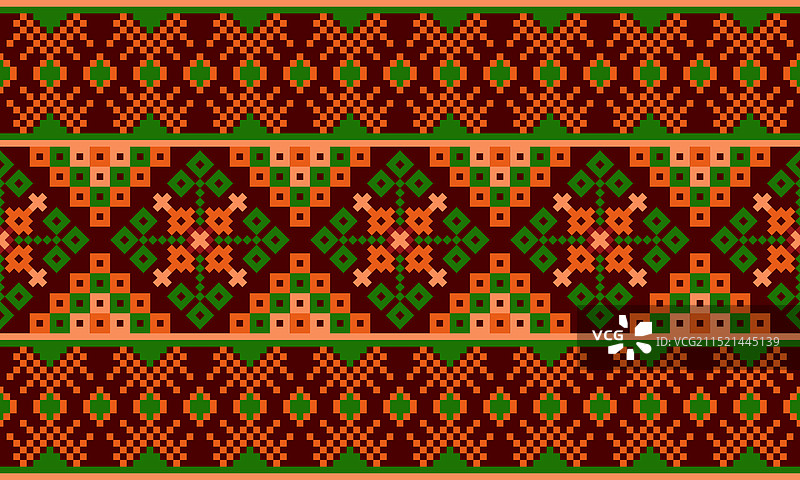 绿色和橙色方块像素设计图片素材