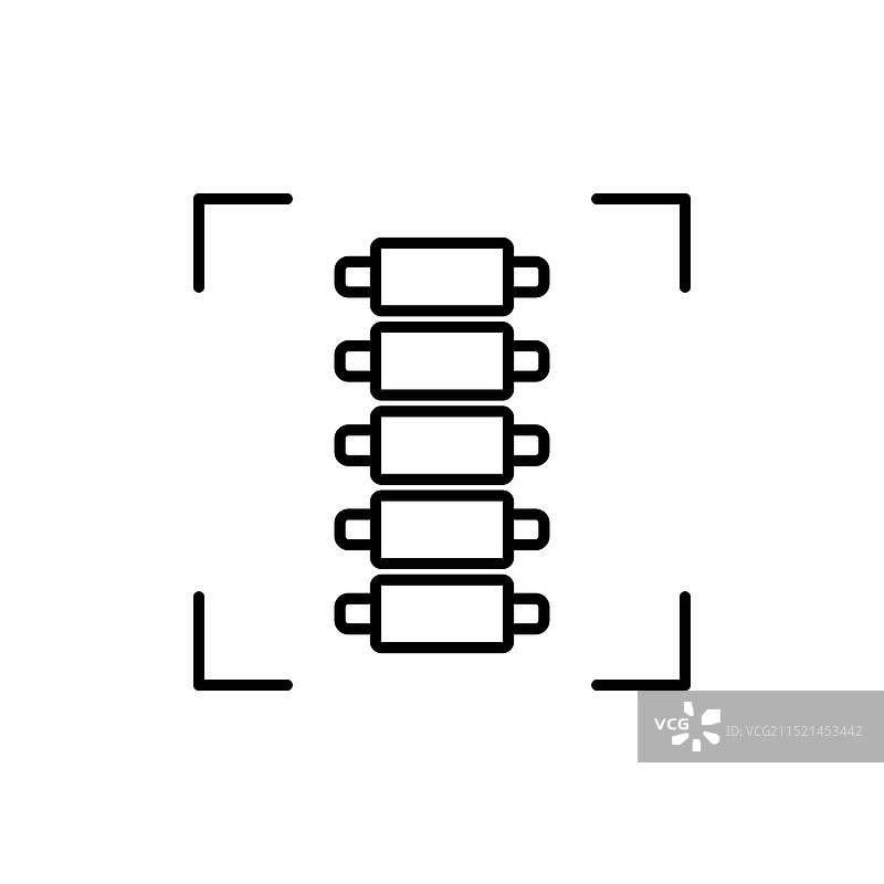 脊柱扫描图标图片素材