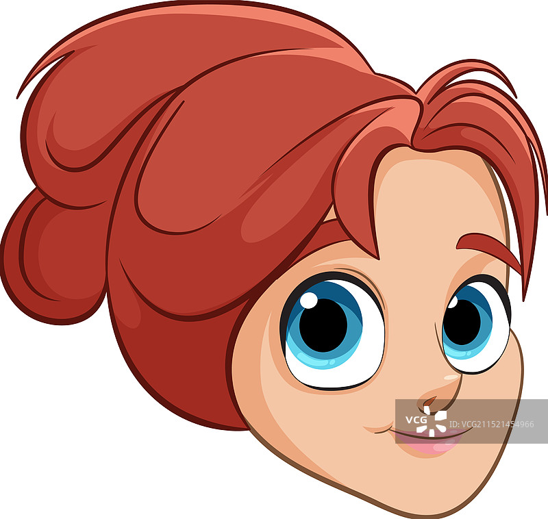 卡通蓝眼睛公主图片素材