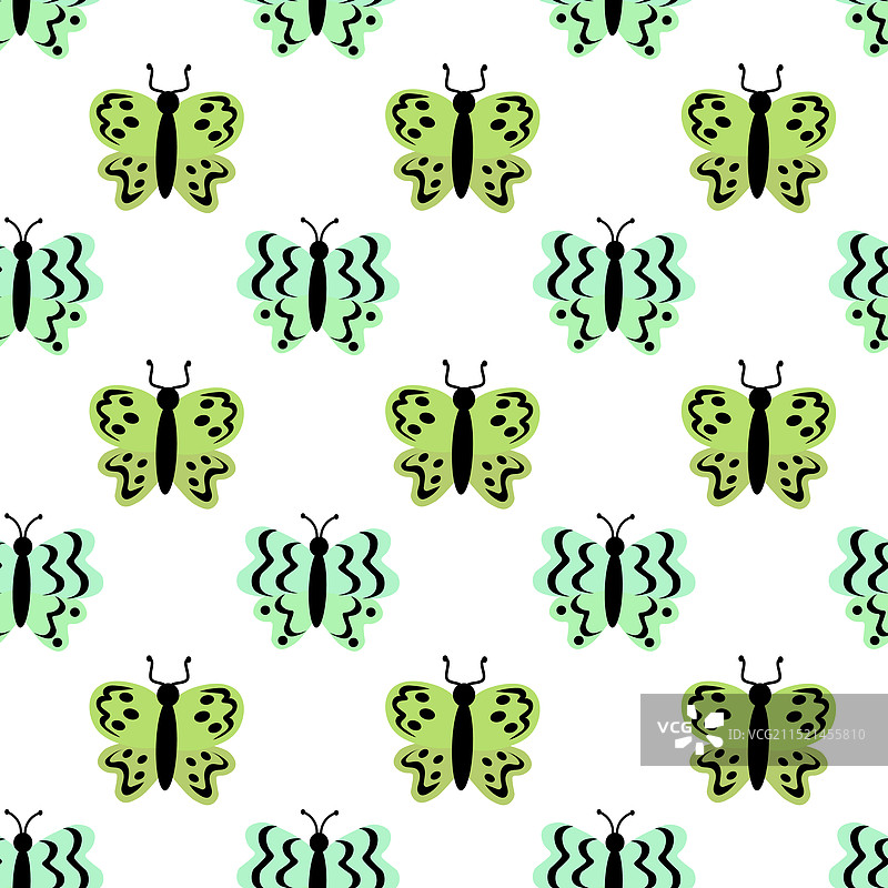 蝴蝶翅膀抽象无缝图案图片素材