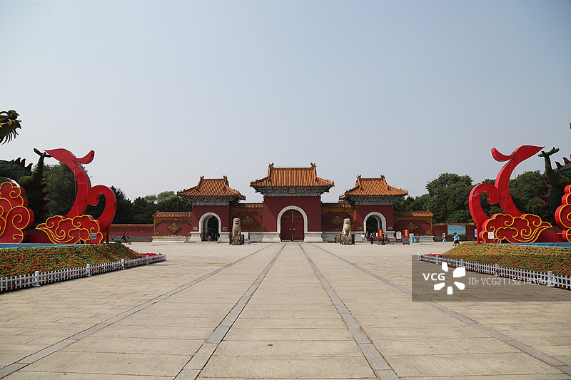 辽宁沈阳市北陵公园 红门 中国辽宁是哪个沈阳市图片素材