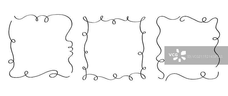 涂鸦框架手绘边框图片素材
