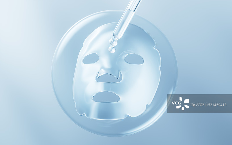 面膜护肤品三维渲染图片素材