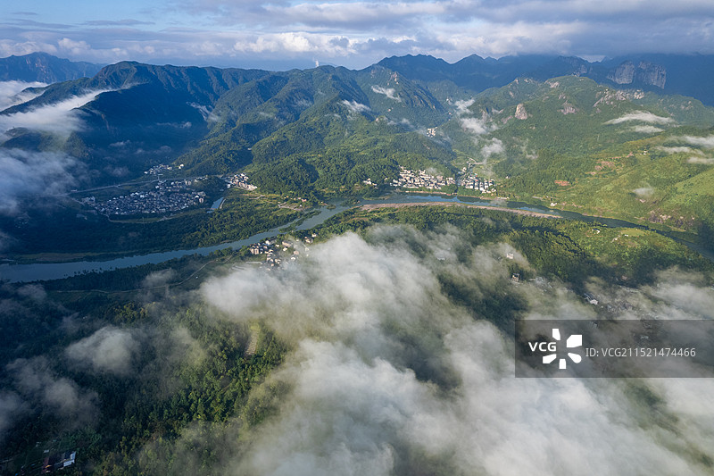 温州永嘉楠溪江狮子岩图片素材