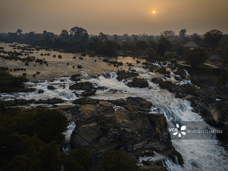 空中看老挝图片素材