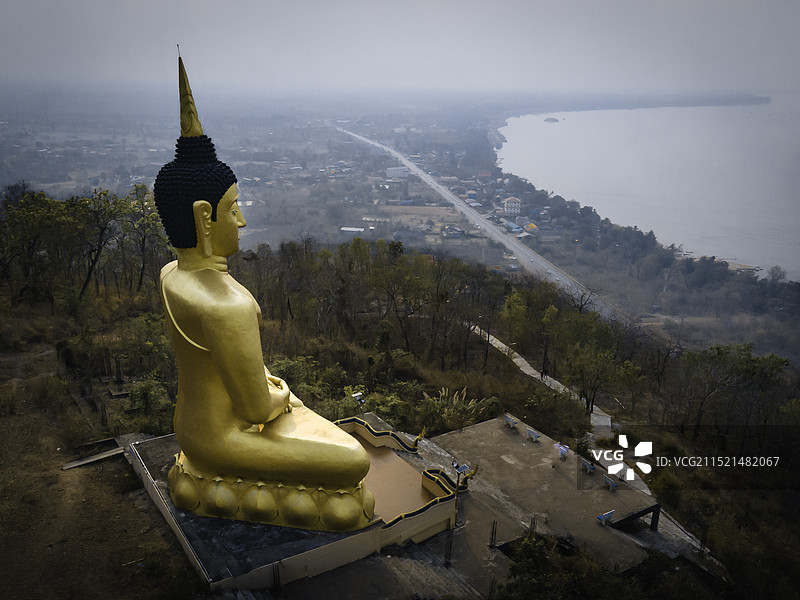 空中看老挝图片素材