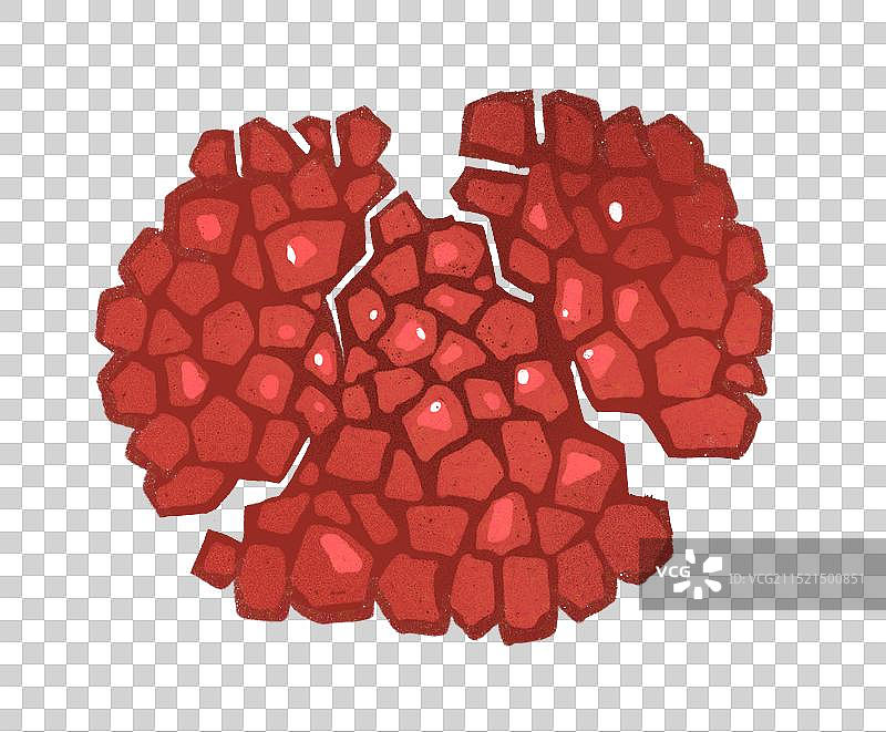 手绘红石榴插画元素图片素材