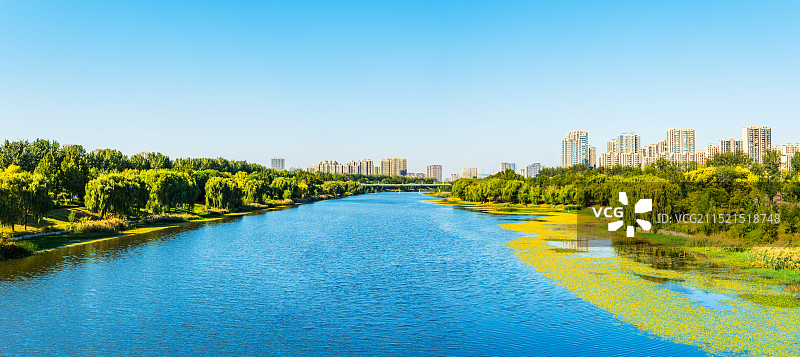 秋天（十一假期）午后的聊城徒骇河畔24.10图片素材