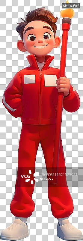 【AI数字艺术】拿火炬的男人图片素材