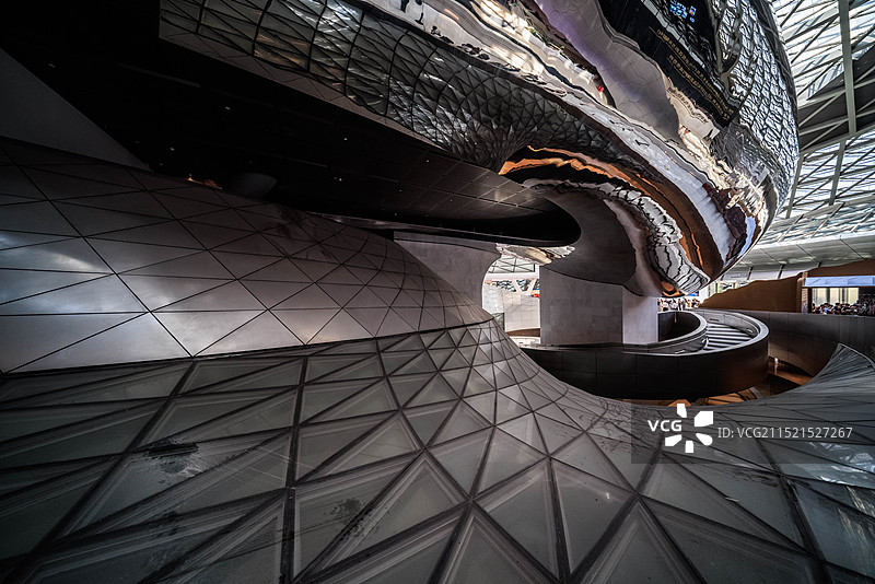深圳当代艺术与城市规划馆内景图片素材