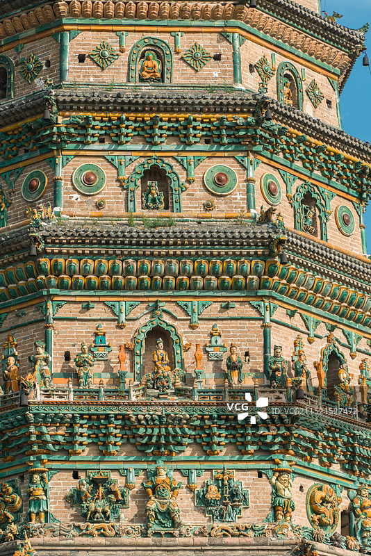 山西广胜寺飞虹塔图片素材