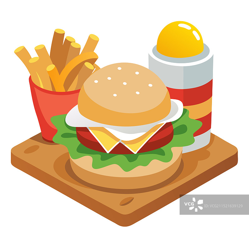 带煎蛋和芝麻面包的美食汉堡图片素材