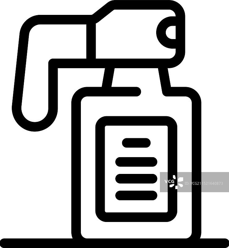 喷洒液体的清洁剂瓶子图标图片素材