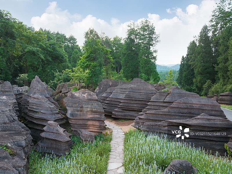 红石林国家地质公园 世界自然遗产 红石林图片素材