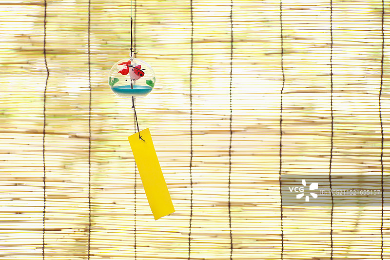 风铃和竹帘图片素材