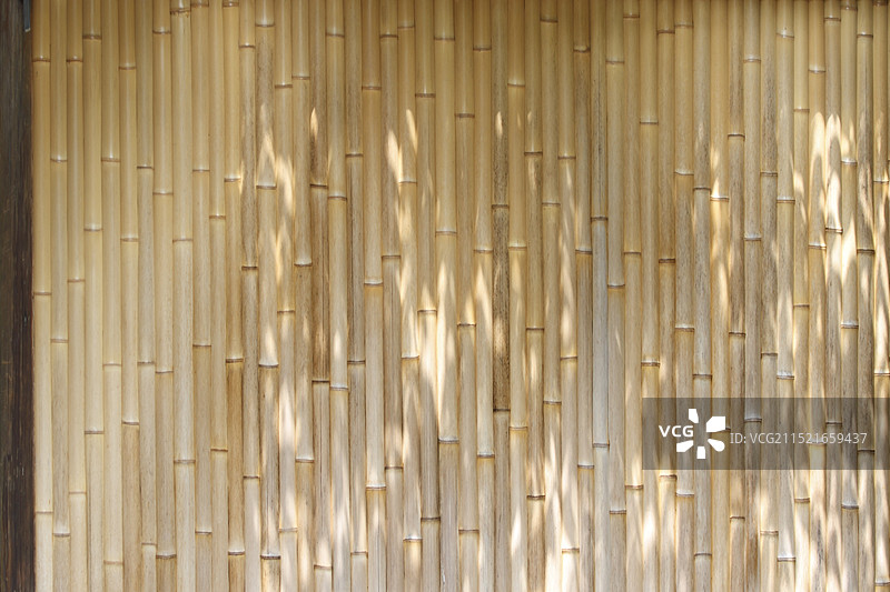 日式风格竹篱笆图片素材