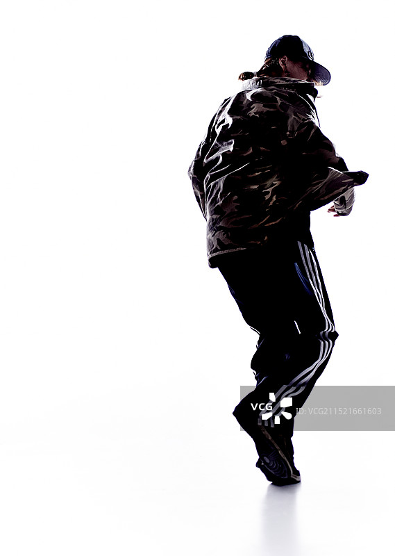 跳舞女人的轮廓图片素材