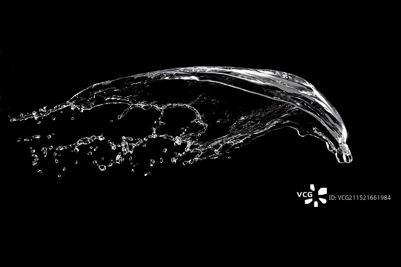 漂浮在空中的水图片素材