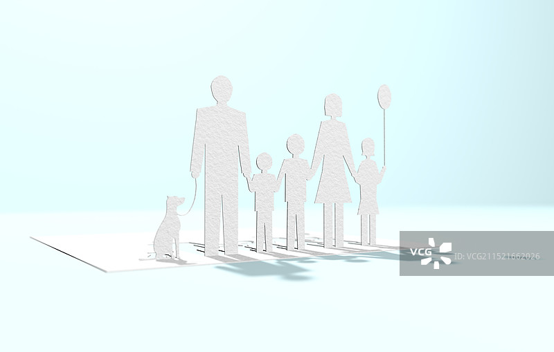 纸片家庭图片素材