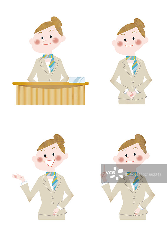 导游公司的接待员图片素材