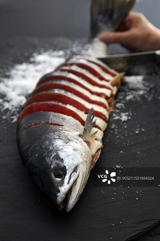 盐渍鲑鱼图片素材