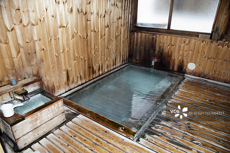 藏王温泉：下汤公共浴池图片素材