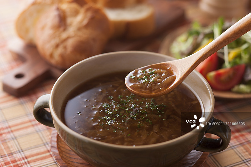 洋葱汤图片素材