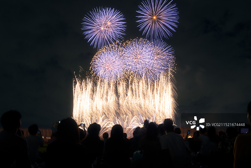 多摩川 花火大会图片素材