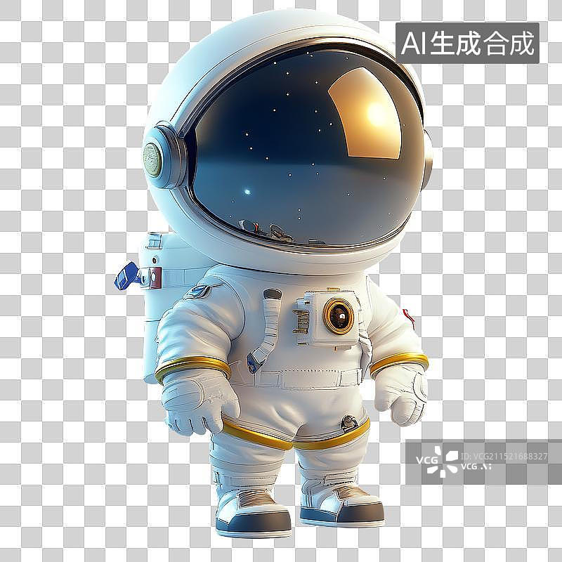 【AI数字艺术】卡通宇航员元素图片素材