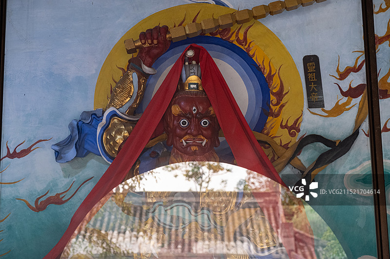 四川德阳孝泉姜孝祠白衣庵与灵祖大帝神位图片素材