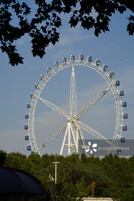 宜兴龙背山森林公园的摩天轮图片素材