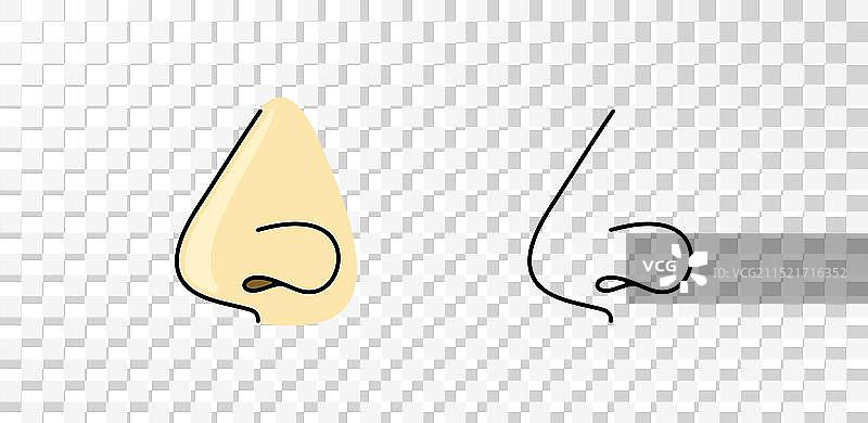 鼻孔呼吸系统图形设计图片素材