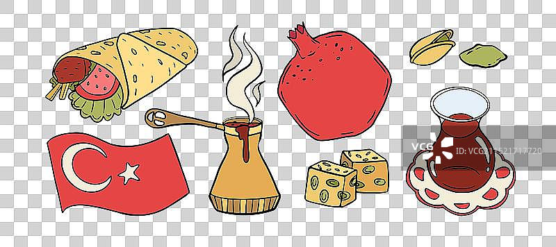 土耳其烤肉卷图片素材