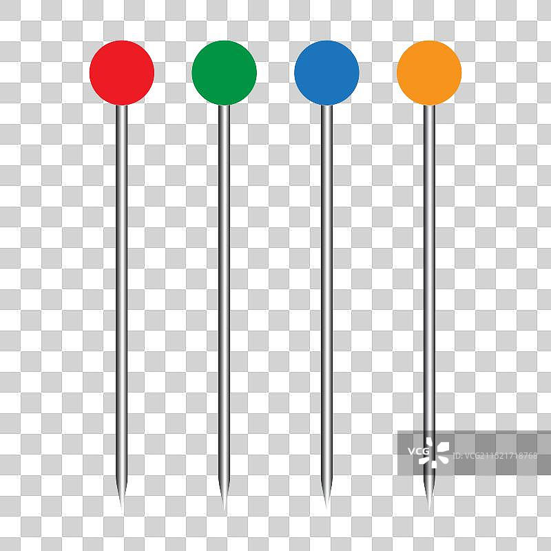 缝纫别针图标设计图片素材