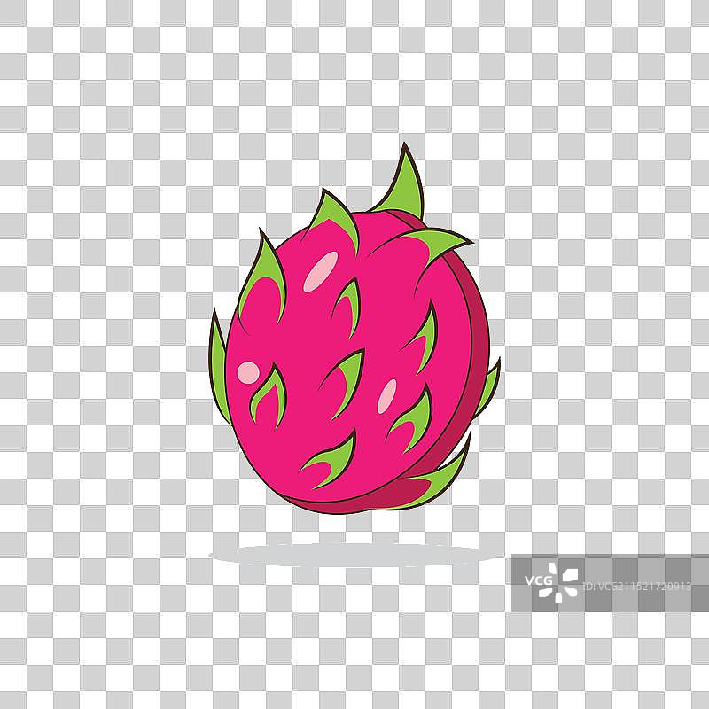 火龙果扁平设计图片素材