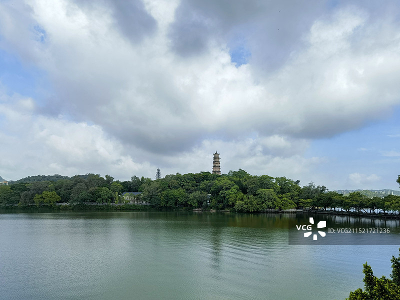 惠州西湖风景（泗州塔）图片素材