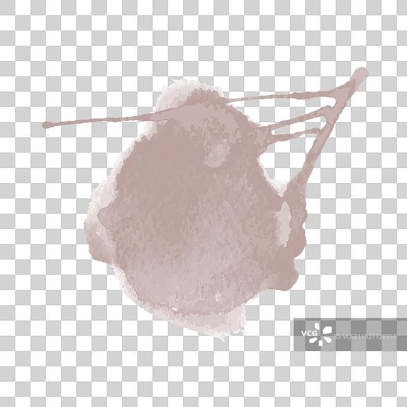 柔和的勃艮第红水彩污迹背景图片素材