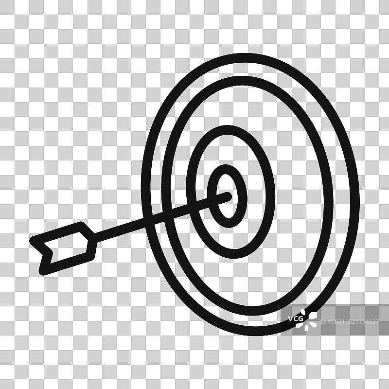 精确的靶心图标，非常适合目标设定图片素材