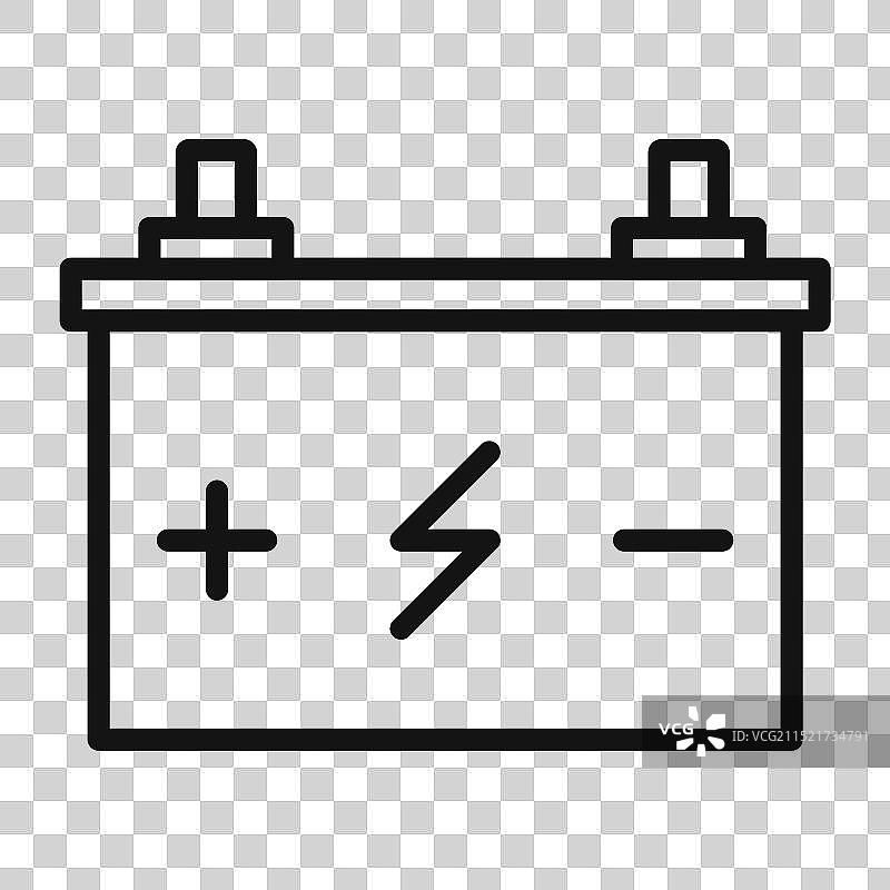 车辆维护用汽车电池图标图片素材