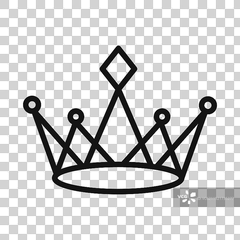 象征尊贵和奢华的皇冠图标图片素材