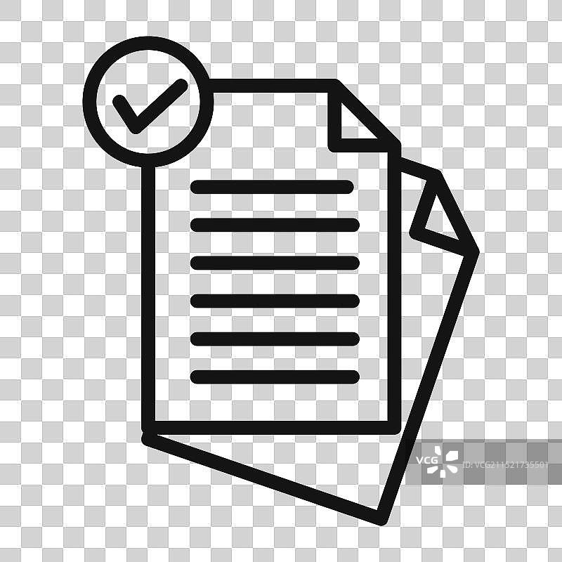 文档审批检查图标，适用于法律和图片素材