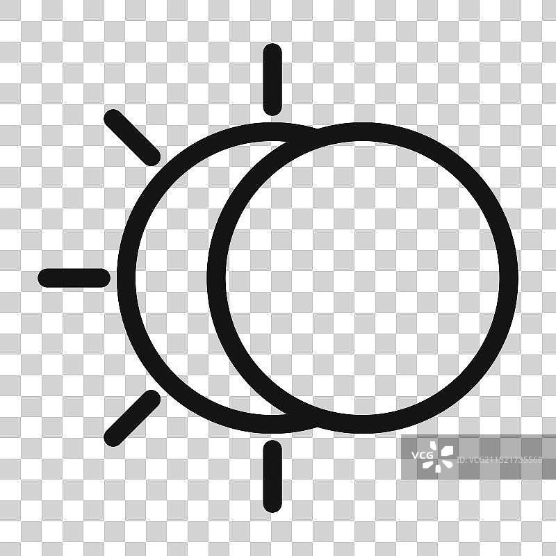 适合天文爱好者的月食图标图片素材