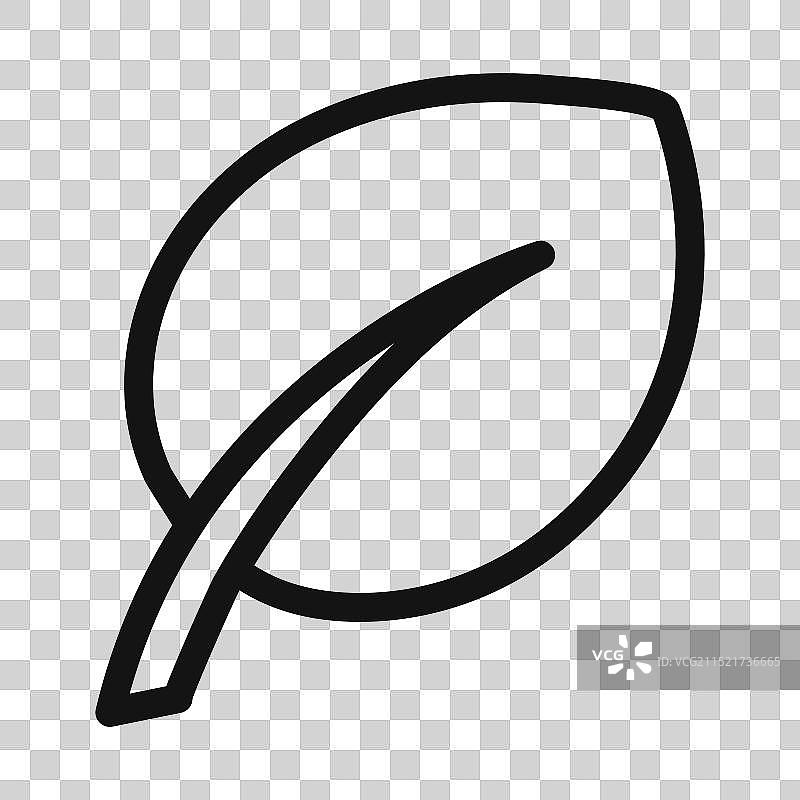 环保和自然的绿色叶子图标图片素材