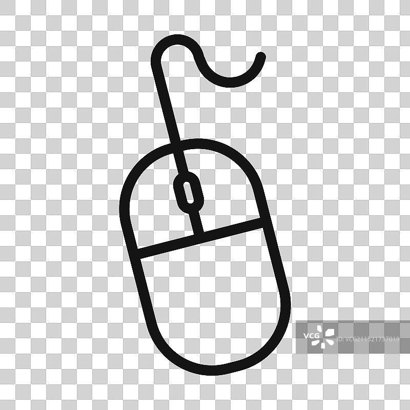 符合人体工程学的电脑鼠标图标图片素材