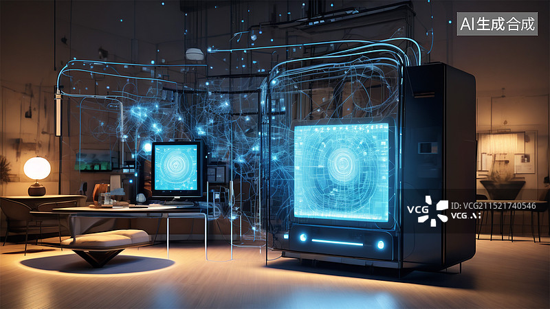 【AI数字艺术】物联网（AI图）图片素材