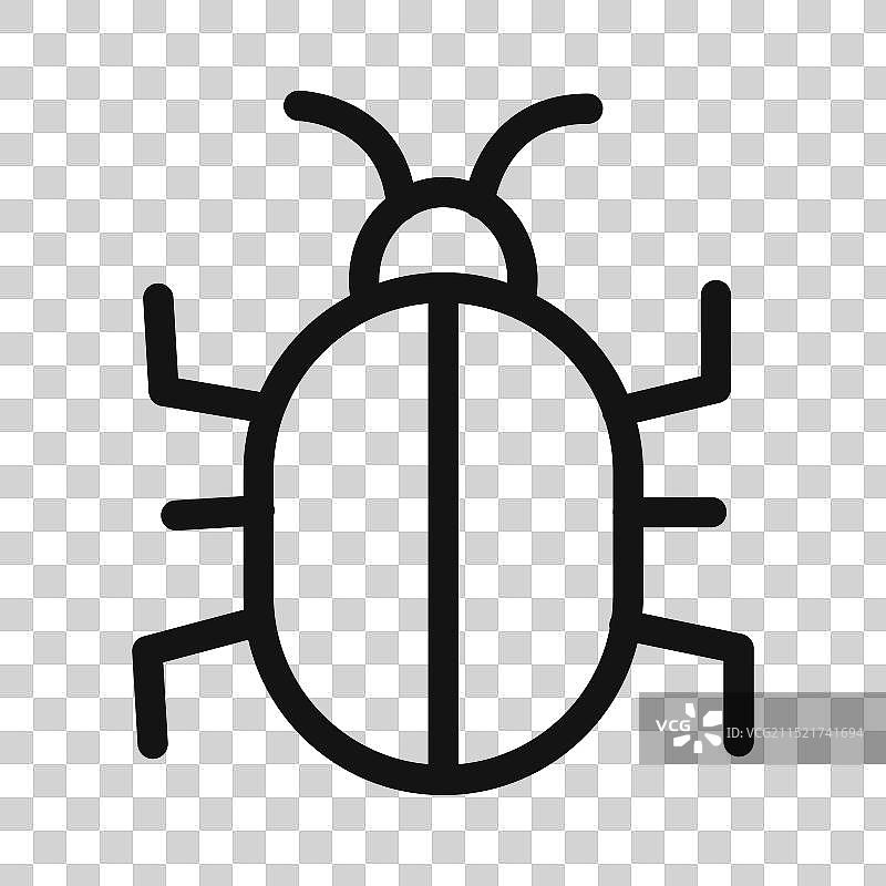 用于网络安全和恶意软件分析的错误图标图片素材