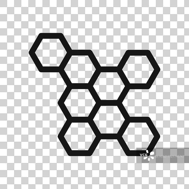 蜂胶图标黑色线条艺术图片素材